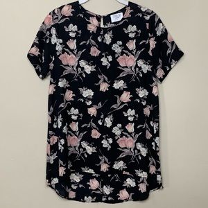 Sienna Sky Floral Blouse Back Slit